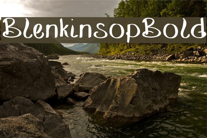 BlenkinsopBold Font examples
