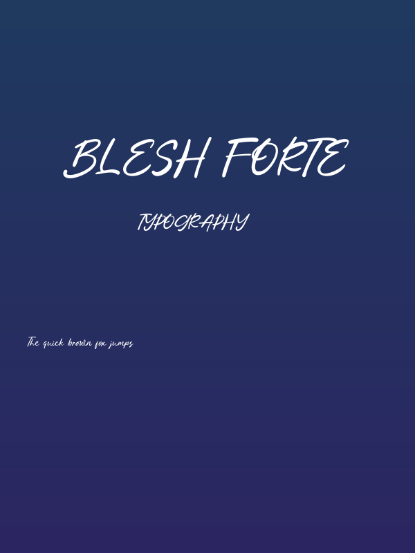 Blesh Forte Poster