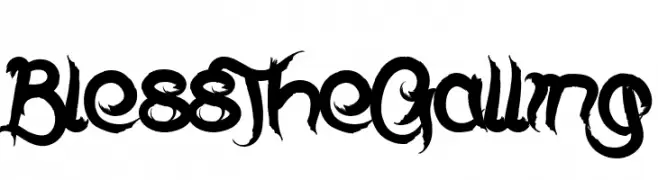 Bless The Galling  Frei Schriftart Herunterladen