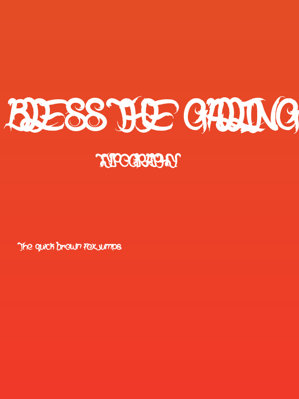 Bless The Galling Poster