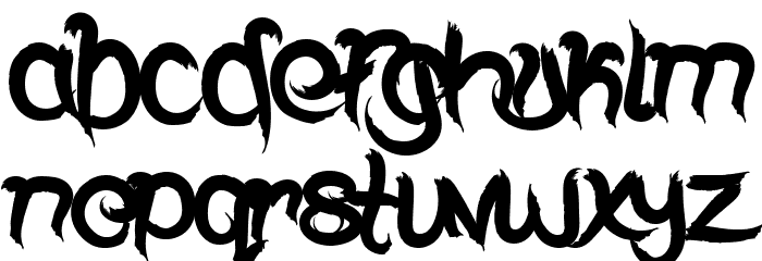 Bless The Galling Font LOWERCASE