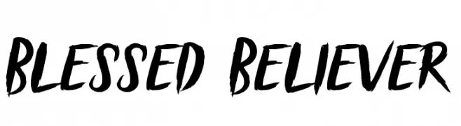 Blessed Believer  les polices de caractères gratuit tlcharger