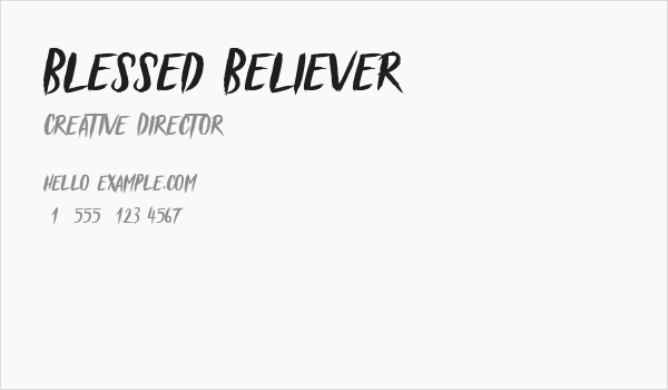 Blessed Believer Business Card