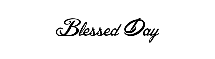 Blessed Day Font