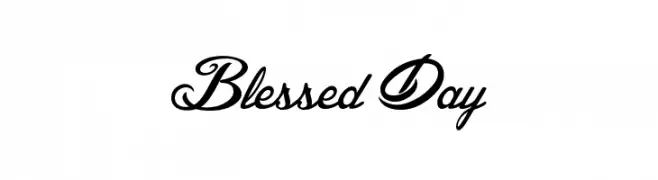 Blessed Day  font caratteri gratis