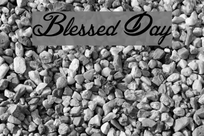 Blessed Day Font examples