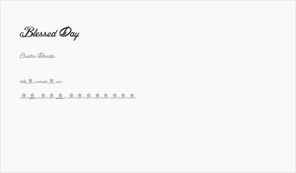 Blessed Day Business Card