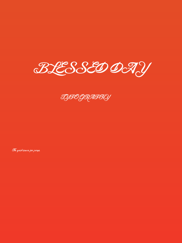 Blessed Day Poster