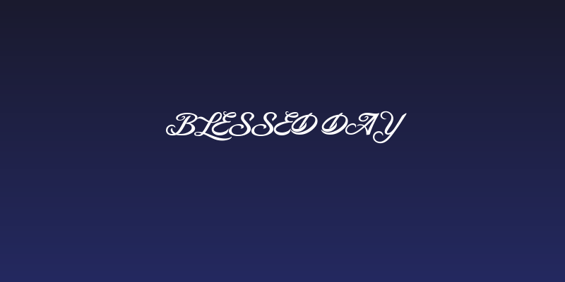 Blessed Day Social Header