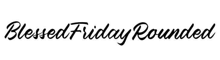 Blessed Friday Rounded  नि: शुल्क फ़ॉन्ट्स डाउनलोड
