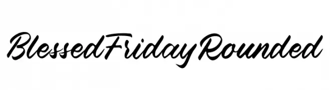 Blessed Friday Rounded  नि: शुल्क फ़ॉन्ट्स डाउनलोड