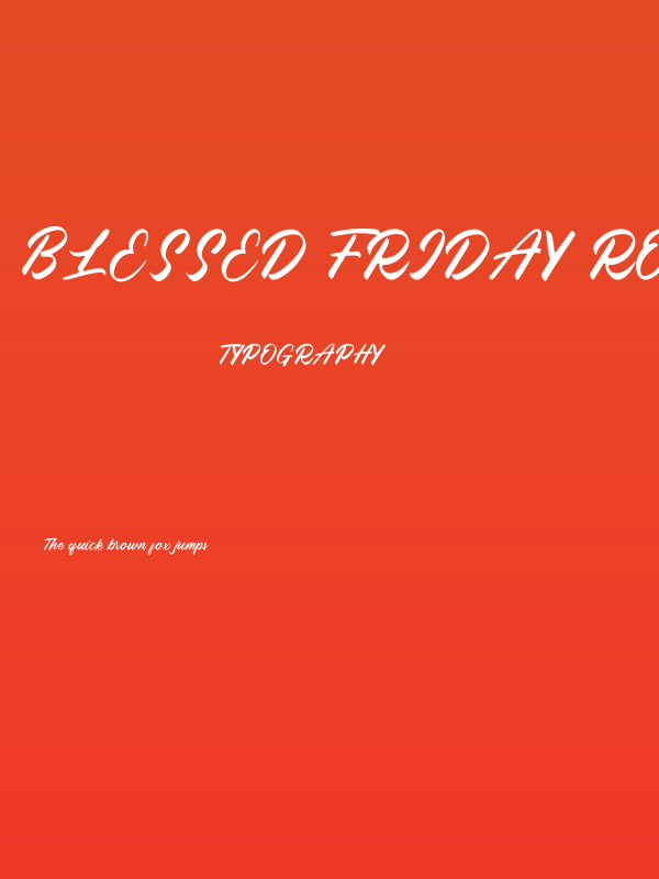 Blessed Friday Rounded Poster