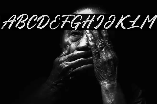 Blessed Friday Textured Font examples