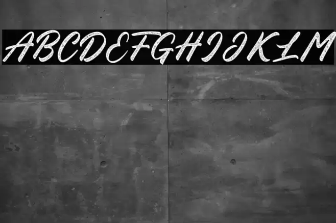 Blessed Friday Textured Font examples