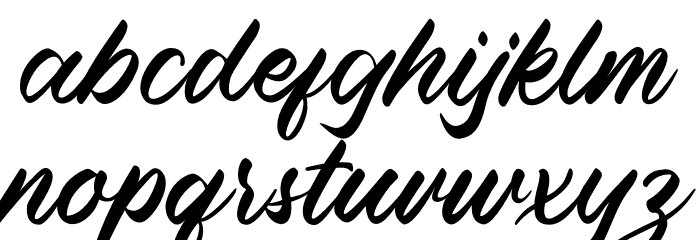 Blessed Friday Font LOWERCASE