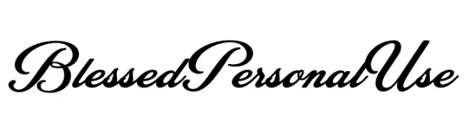 Blessed Personal Use  les polices de caractères gratuit tlcharger