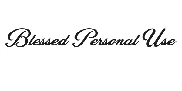 Blessed Personal Use Logo