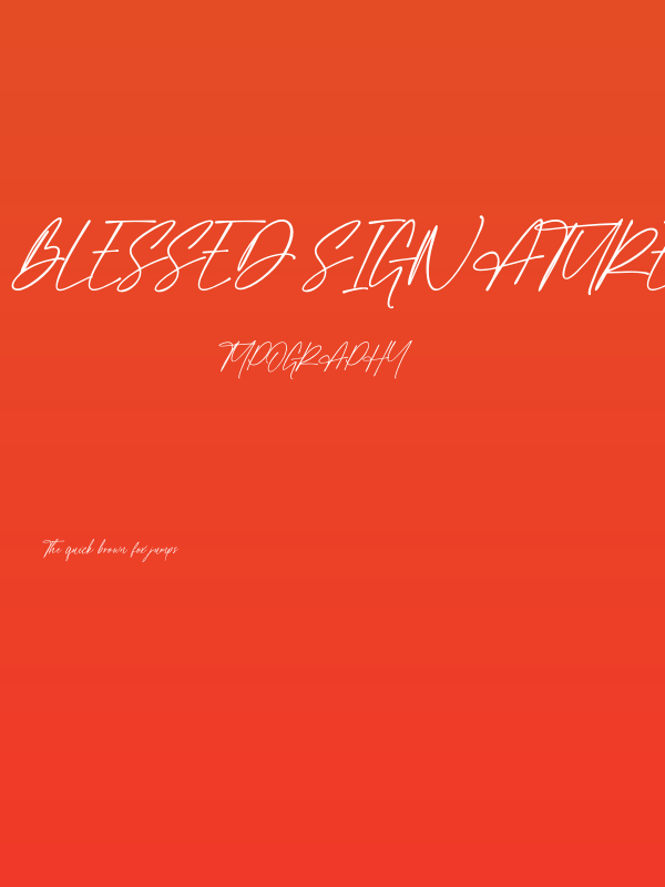 Blessed Signature Poster