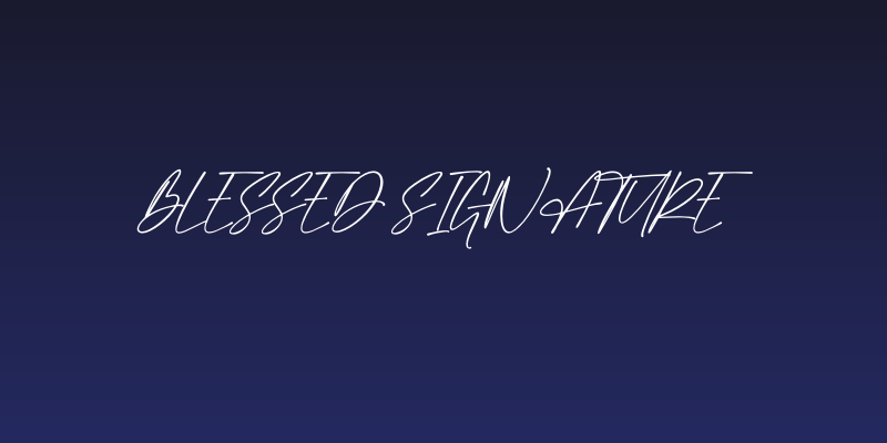 Blessed Signature Social Header