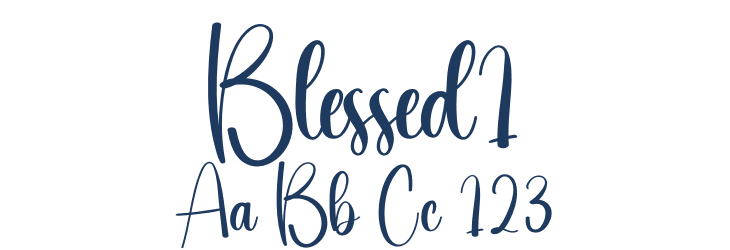 Blessed1 Font Preview