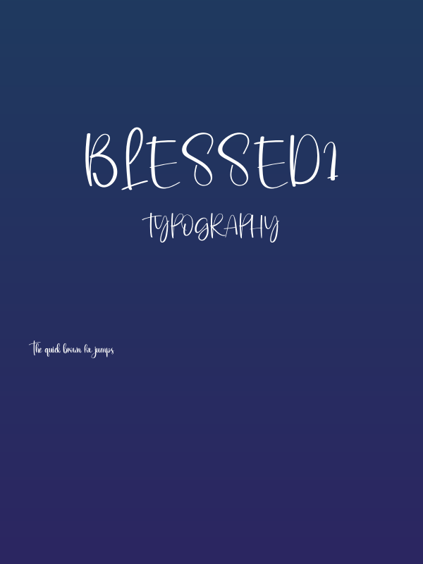 Blessed1 Poster