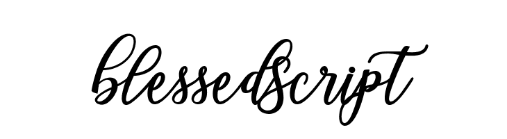 BlessedScript  フリーフォントのダウンロード