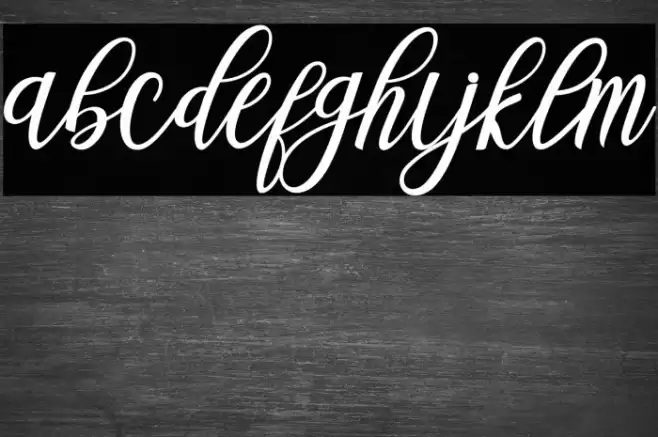 BlessedScript Font examples