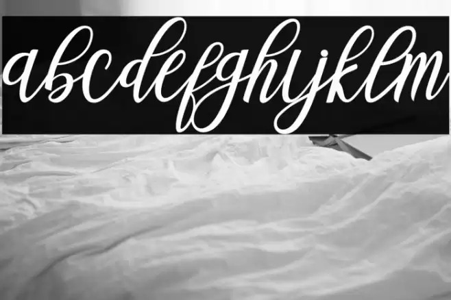 BlessedScript Font examples