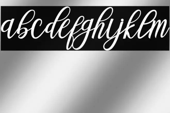 BlessedScript Font examples