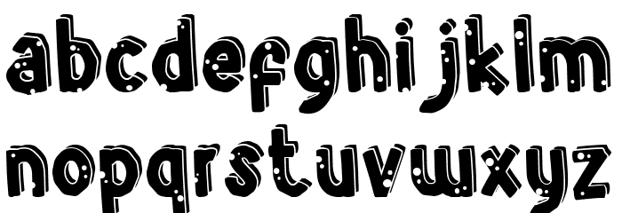 Blessed Font LOWERCASE
