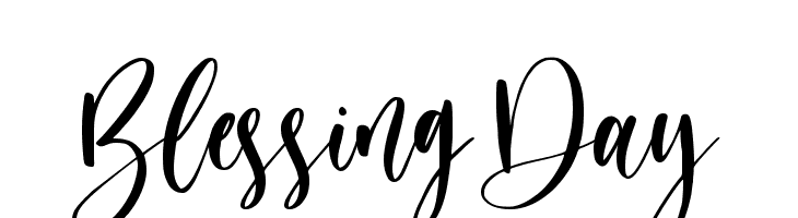 Blessing Day  Frei Schriftart Herunterladen