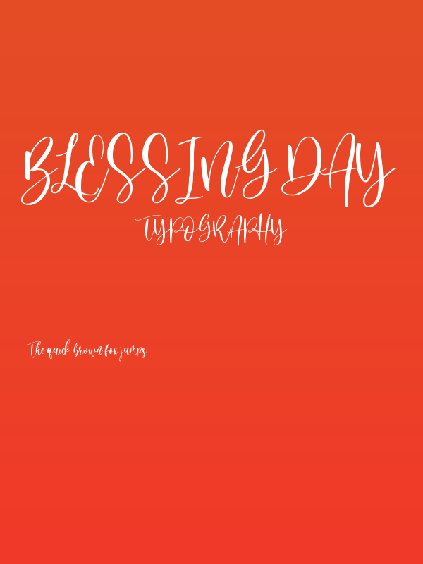 Blessing Day Poster