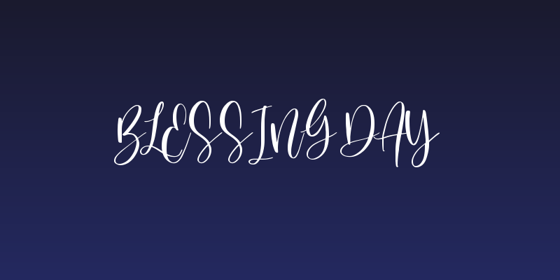 Blessing Day Social Header
