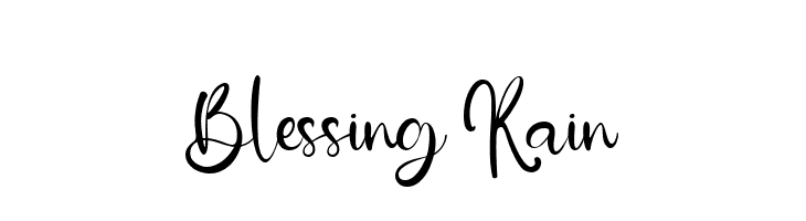Blessing Rain  Fuentes Gratis Descargar