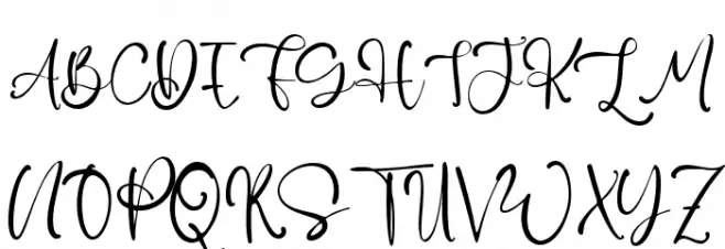Blessing Rain Font UPPERCASE