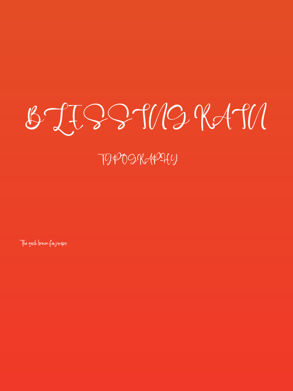 Blessing Rain Poster