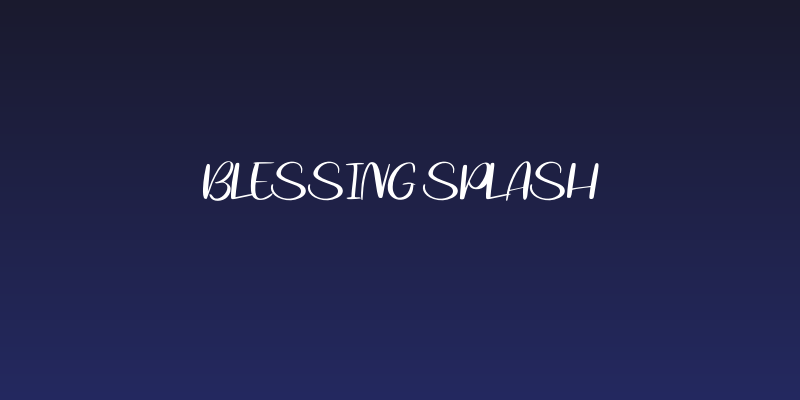 Blessing Splash Social Header