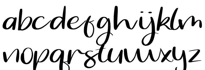 Blessing Splash Font LOWERCASE
