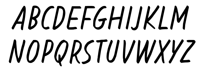 Blessing in Disguise Italic Font LOWERCASE