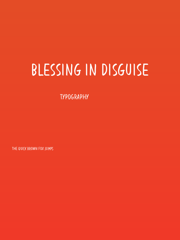 Blessing in Disguise Poster