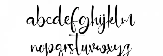 BlessingRain Font LOWERCASE