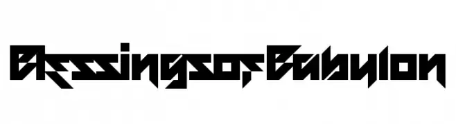 Blessings of Babylon  Frei Schriftart Herunterladen