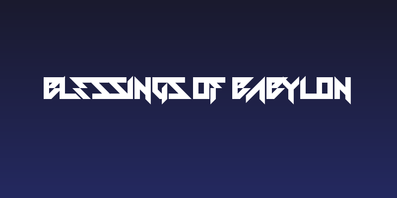 Blessings of Babylon Social Header