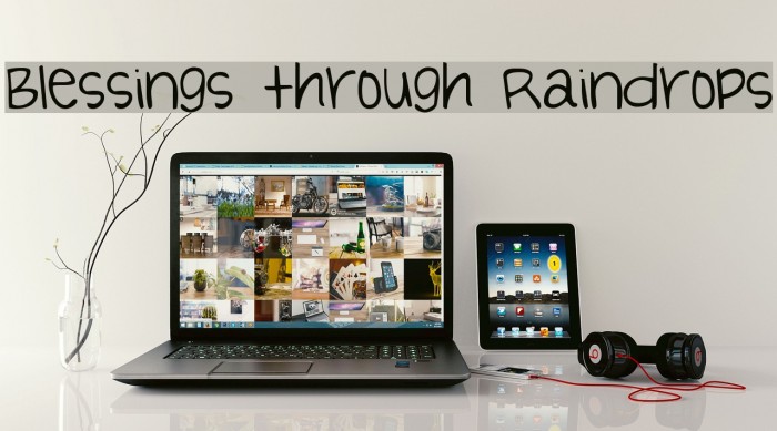 Blessings through Raindrops Font examples