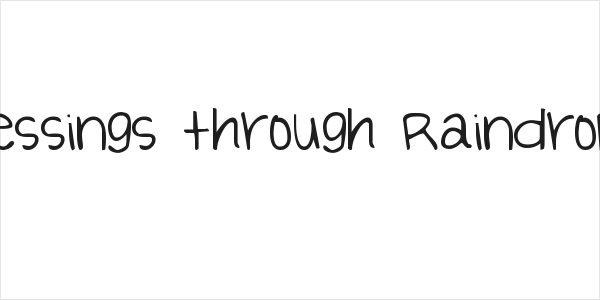 Blessings through Raindrops Logo