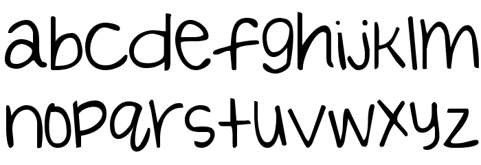 Blessings through Raindrops Font LOWERCASE