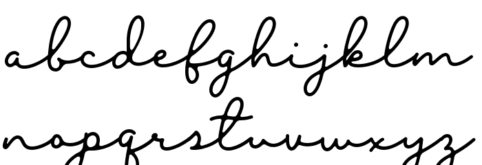 Blesson Font LOWERCASE