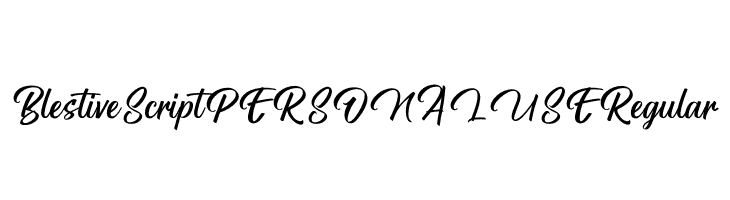 Blestive Script PERSONAL USE Regular  フリーフォントのダウンロード