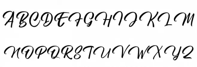 Blestive Script PERSONAL USE Regular फ़ॉन्ट अपरकेस