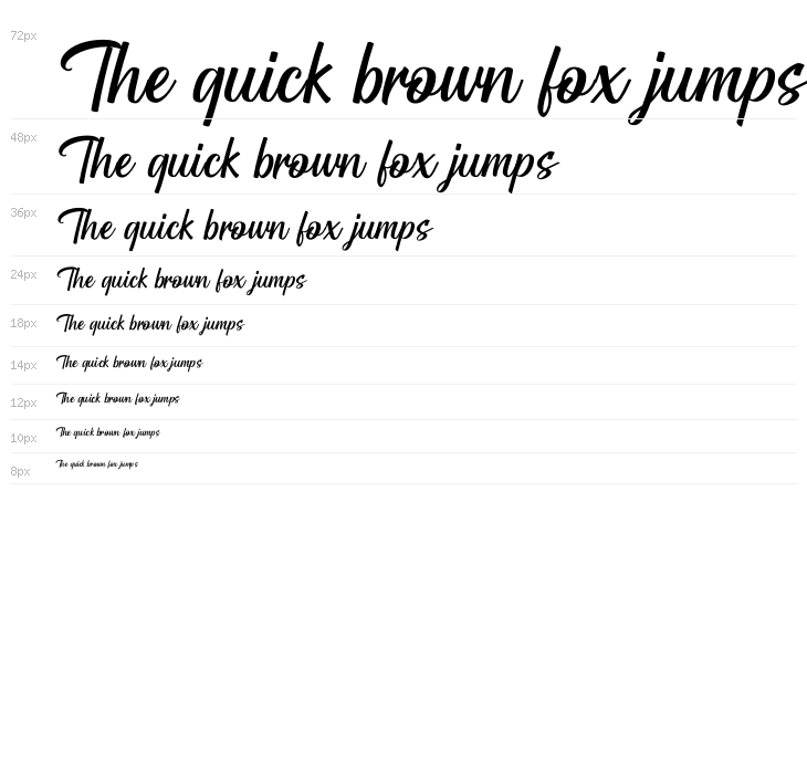 Blestive Script PERSONAL USE Regular Waterfall